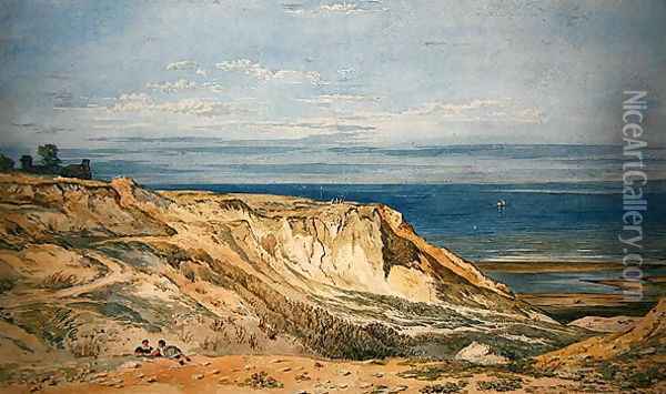 Cliffs at Trimmingham Oil Painting - John Varley