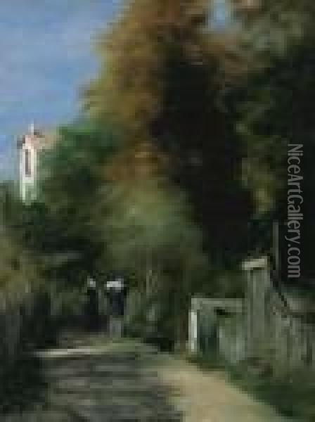 Le Sentier Oil Painting - Pierre Auguste Renoir