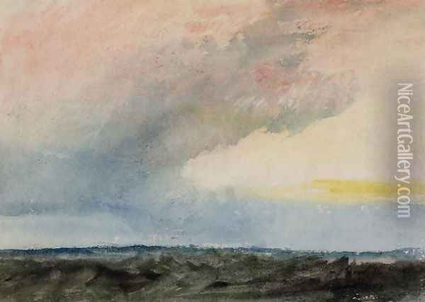 A Rainstorm at Sea Oil Painting - Joseph Mallord William Turner