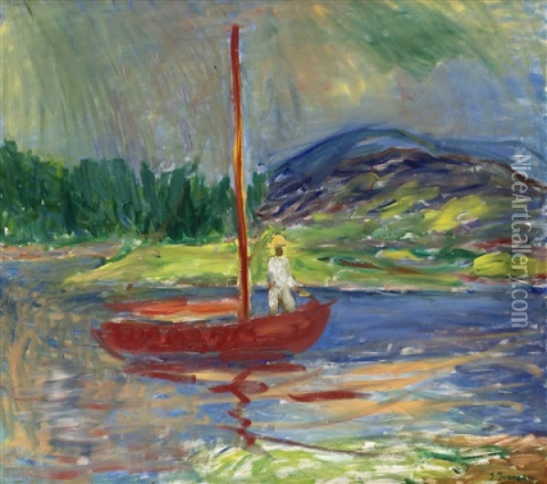 Rod Julle Stenungon Oil Painting - Ivan Ivarson