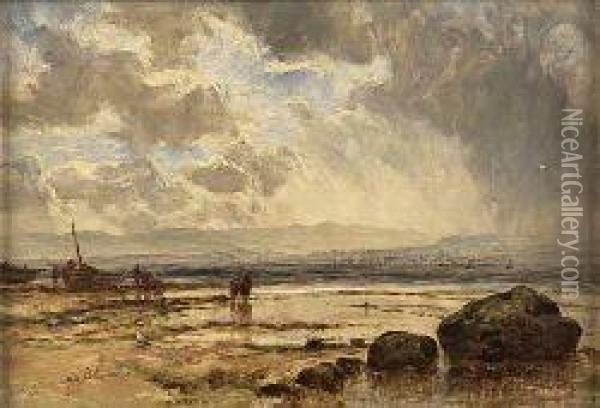 Greenock From Helensburgh Oil Painting - John Milne Donald