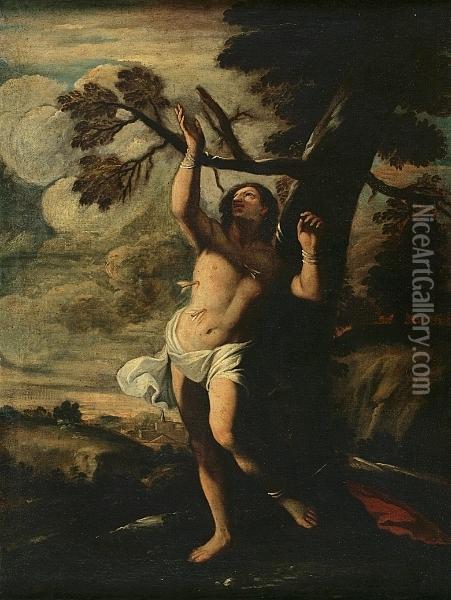 Saint Sebastian Oil Painting - Domenico Zampieri (Domenichino)