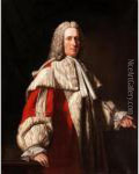 Portrait Of Archibald, 3rd Earl Of Argyll Oil Painting - Allan Ramsay