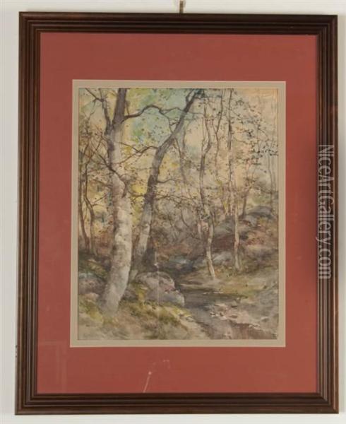 Rock Creek Park Oil Painting - Lucien Whiting Powell
