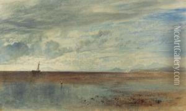 Lancaster Sands Oil Painting - Alfred William Hunt