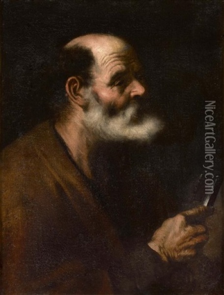 Saint Pierre Oil Painting - Francesco Fracanzano