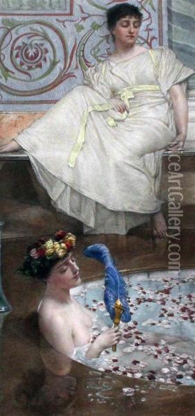 The Seasons Oil Painting - Laura Theresa Epps Alma-Tadema