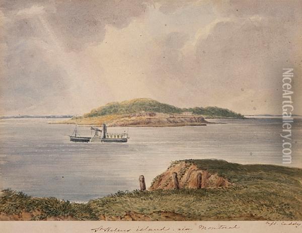 St.helens Island Near Montreal Oil Painting - John Herbert Caddy