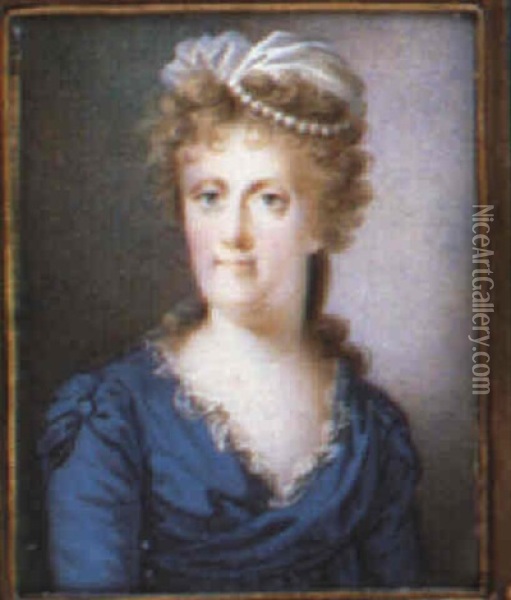 Maria Carolina, Queen Of Naples Oil Painting - Nicolas-Francois Dun