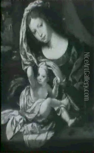 Madonna Col Bambino Oil Painting - Jan Gossaert