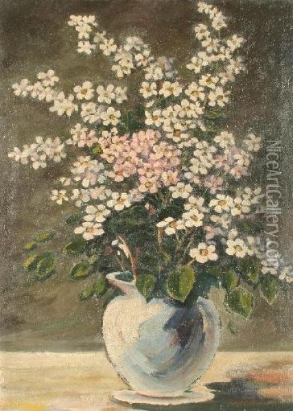 Blumenstilleben Oil Painting - Ten Ludwig Hompel