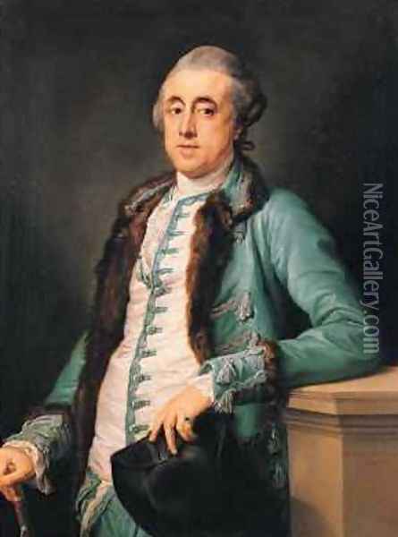 Portrait of John Scott of Banks Oil Painting - Pompeo Gerolamo Batoni