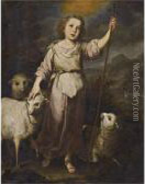 The Good Shepherd Oil Painting - Bartolome Esteban Murillo