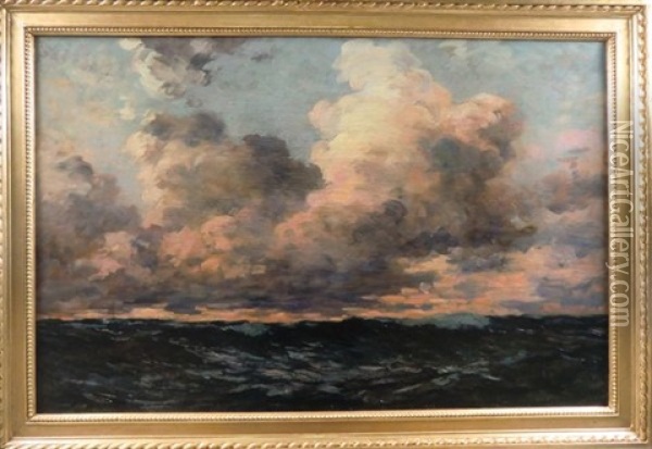 Coucher De Soleil En Haute Mer Oil Painting - Fernand Marie Eugene Legout-Gerard