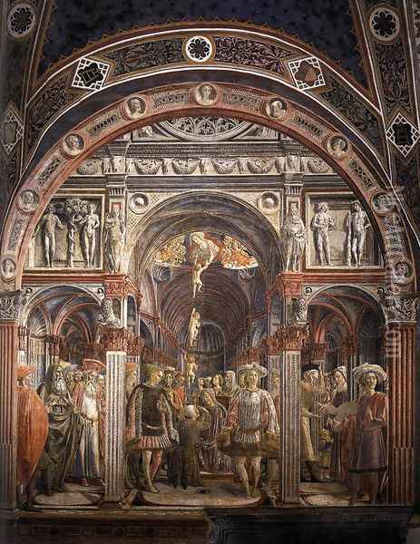 The Founding of the Spedale di Santa Maria della Scala 1441 Oil Painting - Lorenzo Di Pietro Vecchietta