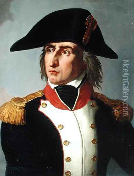 Charles-Pierre-Francois Augereau 1757-1816 Duke of Castiglione Oil Painting - Claude-Noel Thevenin