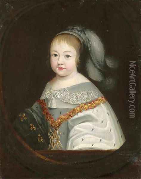 Portrait of the Infant King Louis XIV Oil Painting - Philippe de Champaigne