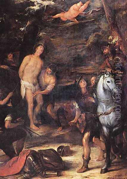 Martyrdom of St. Sebastian Oil Painting - Jose Antolinez