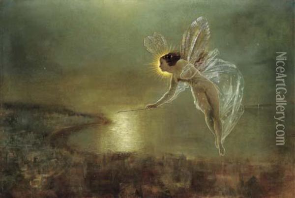 Spirit Of Night Oil Painting - John Atkinson Grimshaw