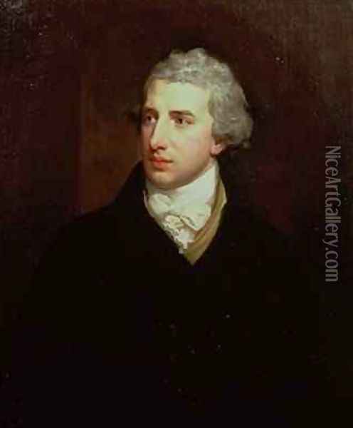 Portrait of Robert Stewart Viscount Castlereagh Oil Painting - Hugh Douglas Hamilton