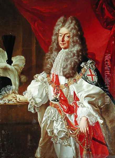 Antoine Nomper de Caumont 1633-1723 Duke of Lauzun Oil Painting - Sir Godfrey Kneller