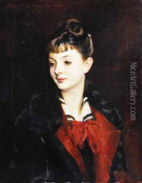 Mademoiselle Suzanne Poirson Oil Painting - John Singer Sargent