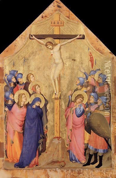 The Crucifixion Oil Painting - Master of the Codex of St. George