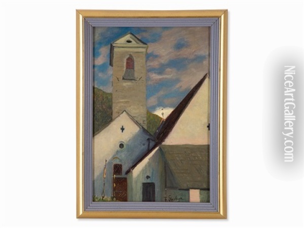 Dorfkirche (tirol) Oil Painting - Franz Skarbina