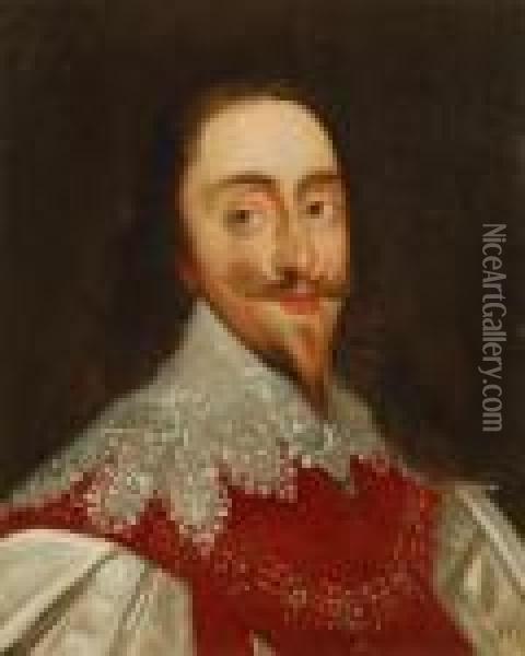 Portrait Of King Charles I Oil Painting - Sir Anthony Van Dyck