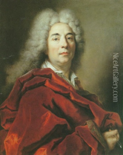 Portrait De Nicolas De Largillierre Oil Painting - Nicolas de Largilliere