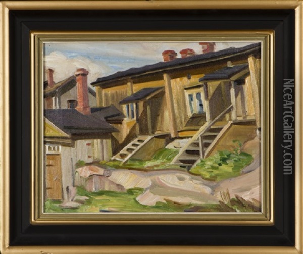 View From Turku Oil Painting - Alarik (Ali) Munsterhjelm