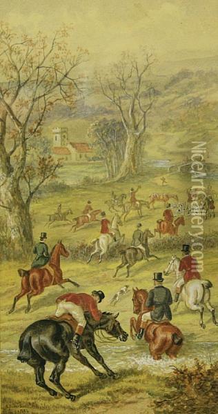 The Finale Of The Foxhunt Oil Painting - Edward Benjamin Herberte