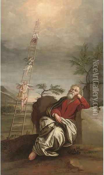 Jacob's Ladder Oil Painting - Domenico Fetti