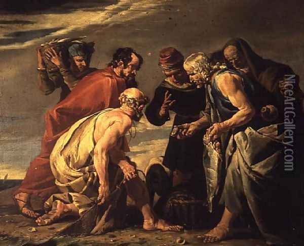 St. Peter Finding the Tribute Money Oil Painting - Matthias Stomer