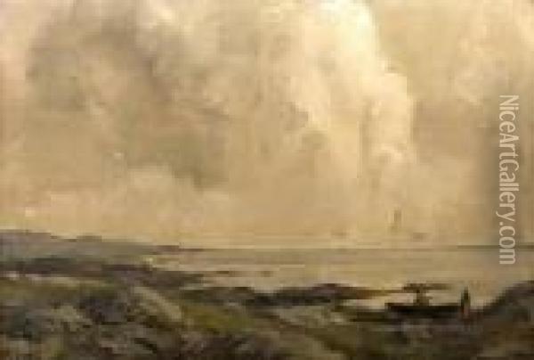Grey Coast Of Clare Oil Painting - James Humbert Craig