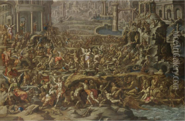 The Last Judgement Oil Painting - Jean Ii Cousin