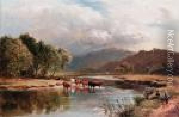 The Ponway, Trefew, North Wales Oil Painting - Sidney Richard Percy