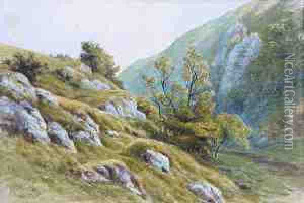 Dove Dale Oil Painting - Henry Birtles
