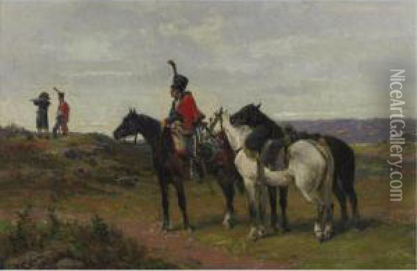 On The Lookout Oil Painting - James Alexander Walker