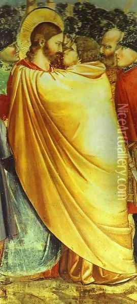 Kiss Of Judas Detail 1304-1306 Oil Painting - Giotto Di Bondone