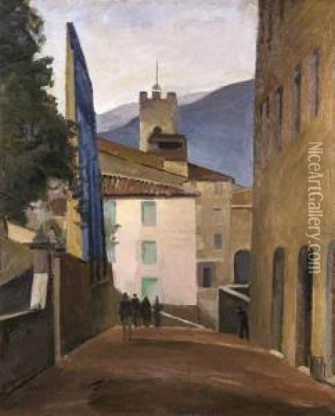 Ruelle Animee Oil Painting - Jean Hippolyte Marchand