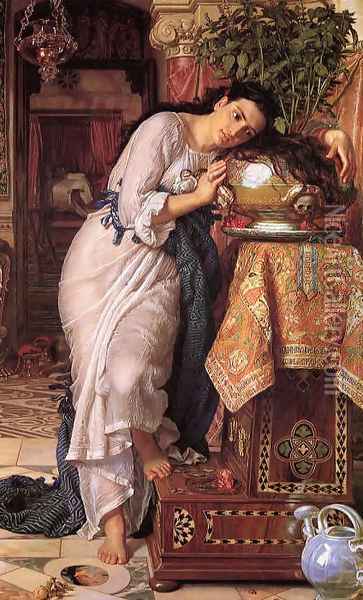 Isabella and the Pot of Basil Oil Painting - William Holman Hunt