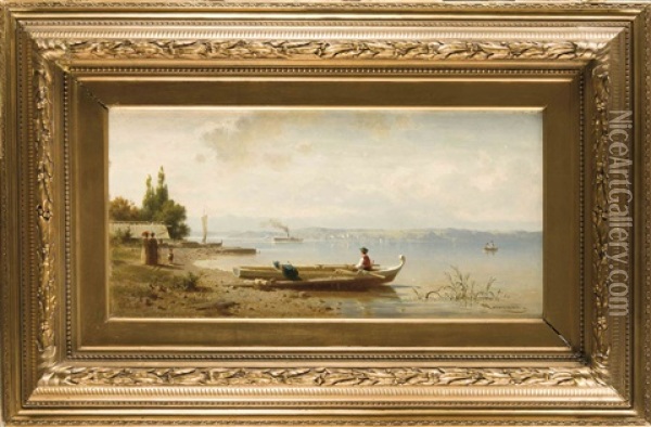 Sommermorgen Am Chiemsee Oil Painting - Arnold Meermann