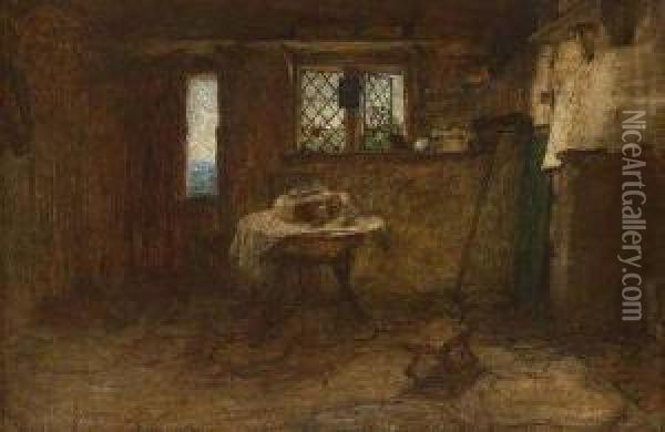 Cottage Interior Oil Painting - Sir William Quiller-Orchardson