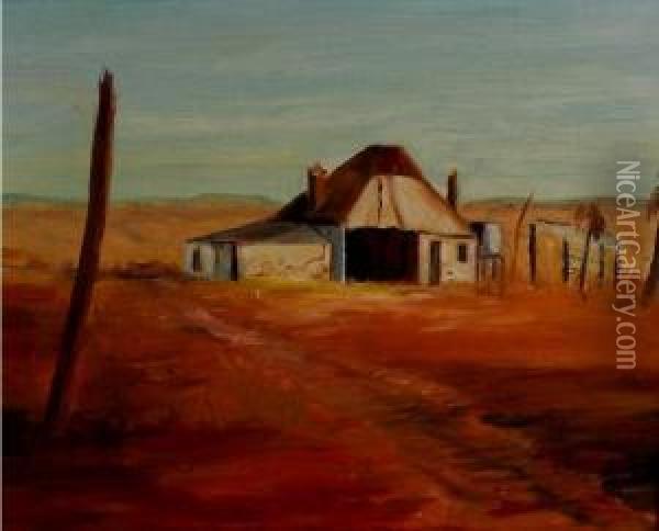 Lonely Outpost Oil Painting - Charles H. Spooner