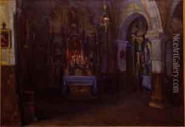Catedral Oil Painting - Mateo Balasch Mateu
