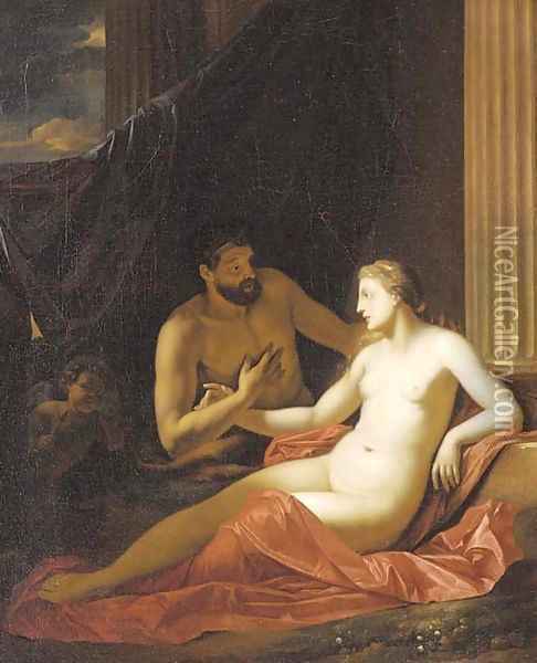 Venus and Adonis Oil Painting - Adriaen Van Der Werff