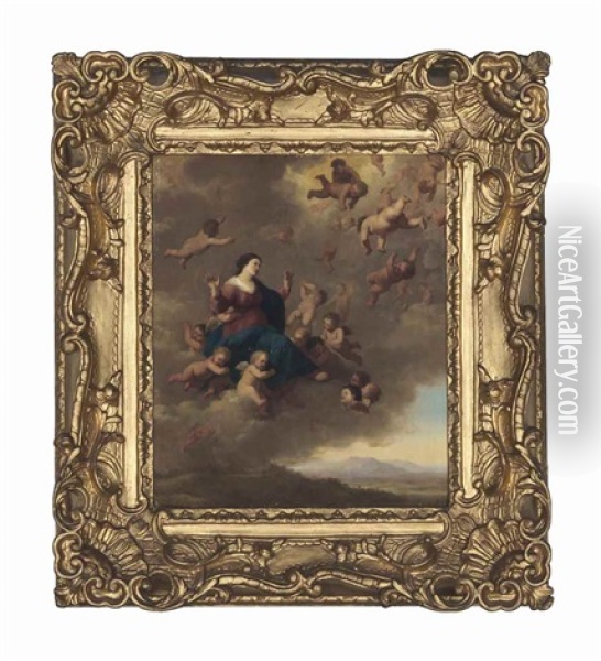 The Assumption Of The Virgin Oil Painting - Johan van Haensbergen