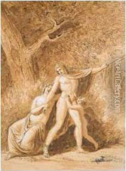 Scena Mitologica Oil Painting - Giovanni Battista Dell'Era