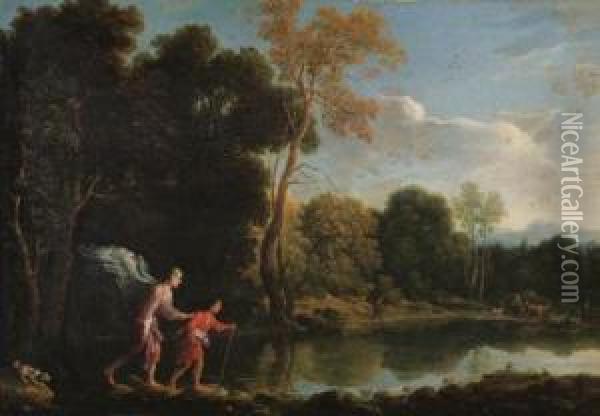 Tobias And The Angel Oil Painting - Adam Elsheimer